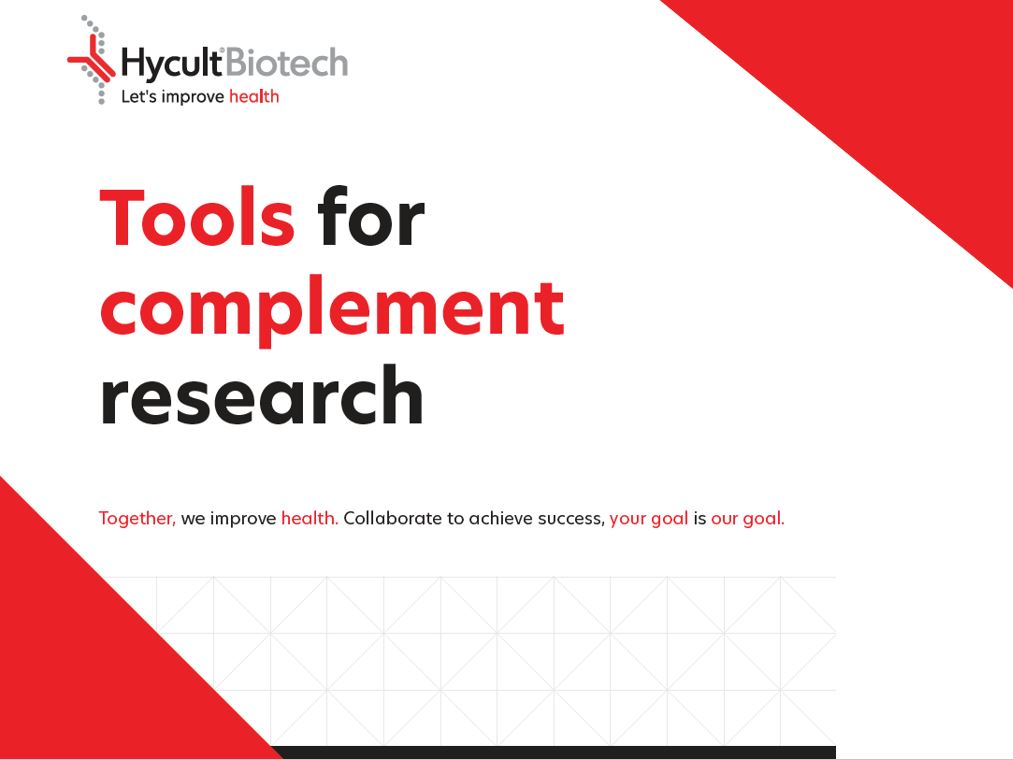 Download: Tools for complement research brochure from Hycult